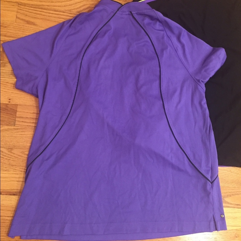 TailTrch Zip Front Tennis Top - XL Purple NWT - Picture 2 of 4